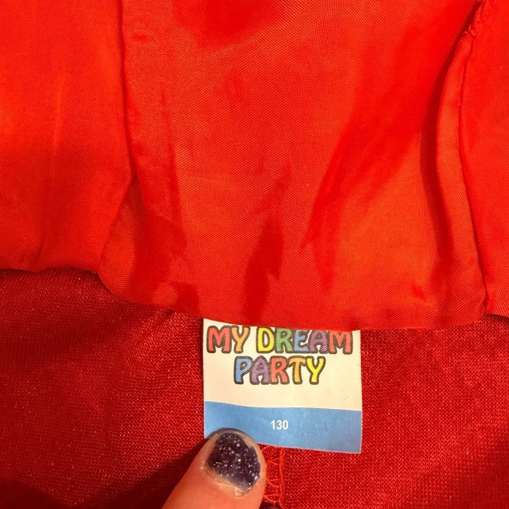 My Dream party‎ red dragon costume zip up sweatshirt 130 6/7